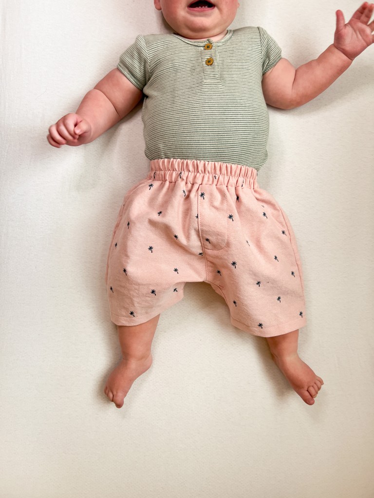 Baby Summer Shorts Sewing Pattern
