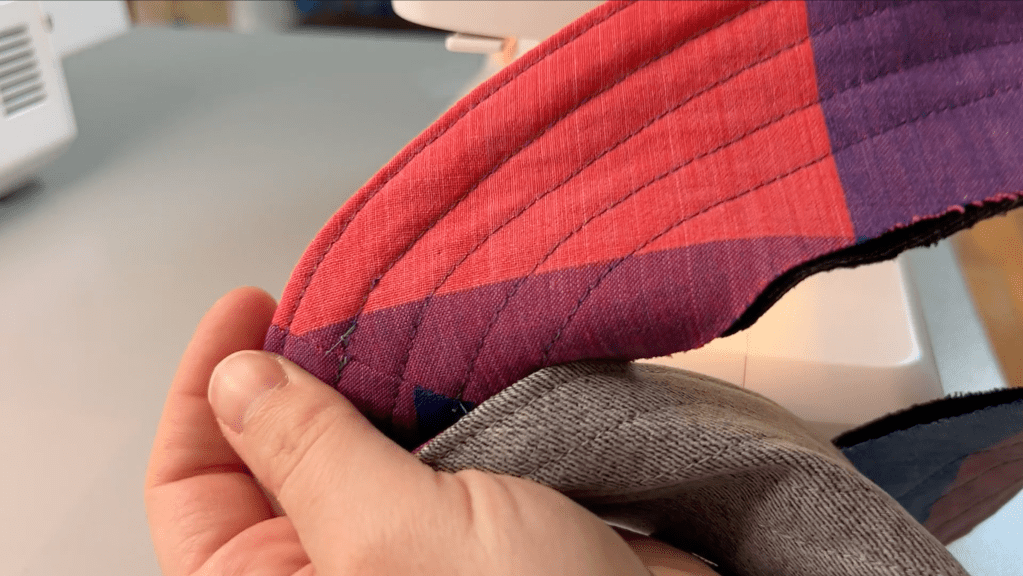 How to make a bucket hat - constructing the brim