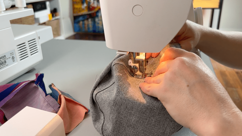 How to make a bucket hat - making the hat tops