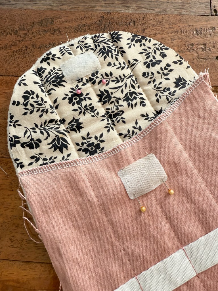 Attach the Hook & Loop/Velcro closure - Sew a cute pouch for your electronics