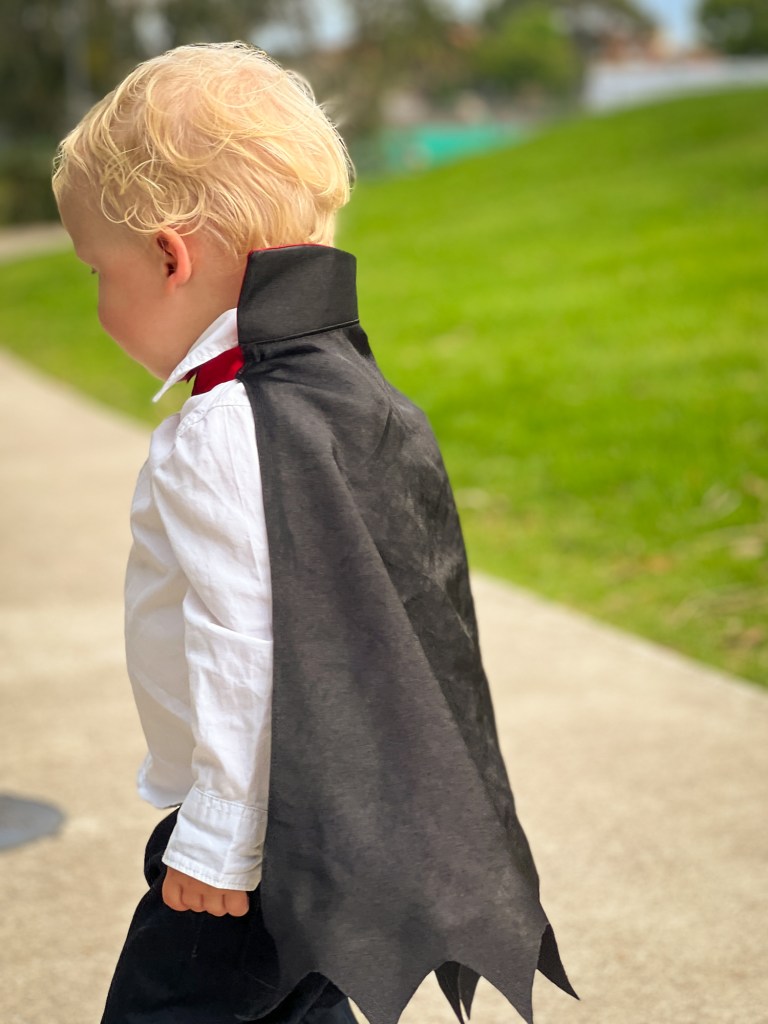 Dracula Junior Vampire Cape kids costume sewing pattern